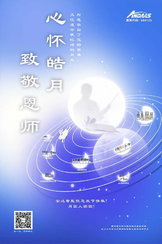 教誨恩難忘，皓月寄長思